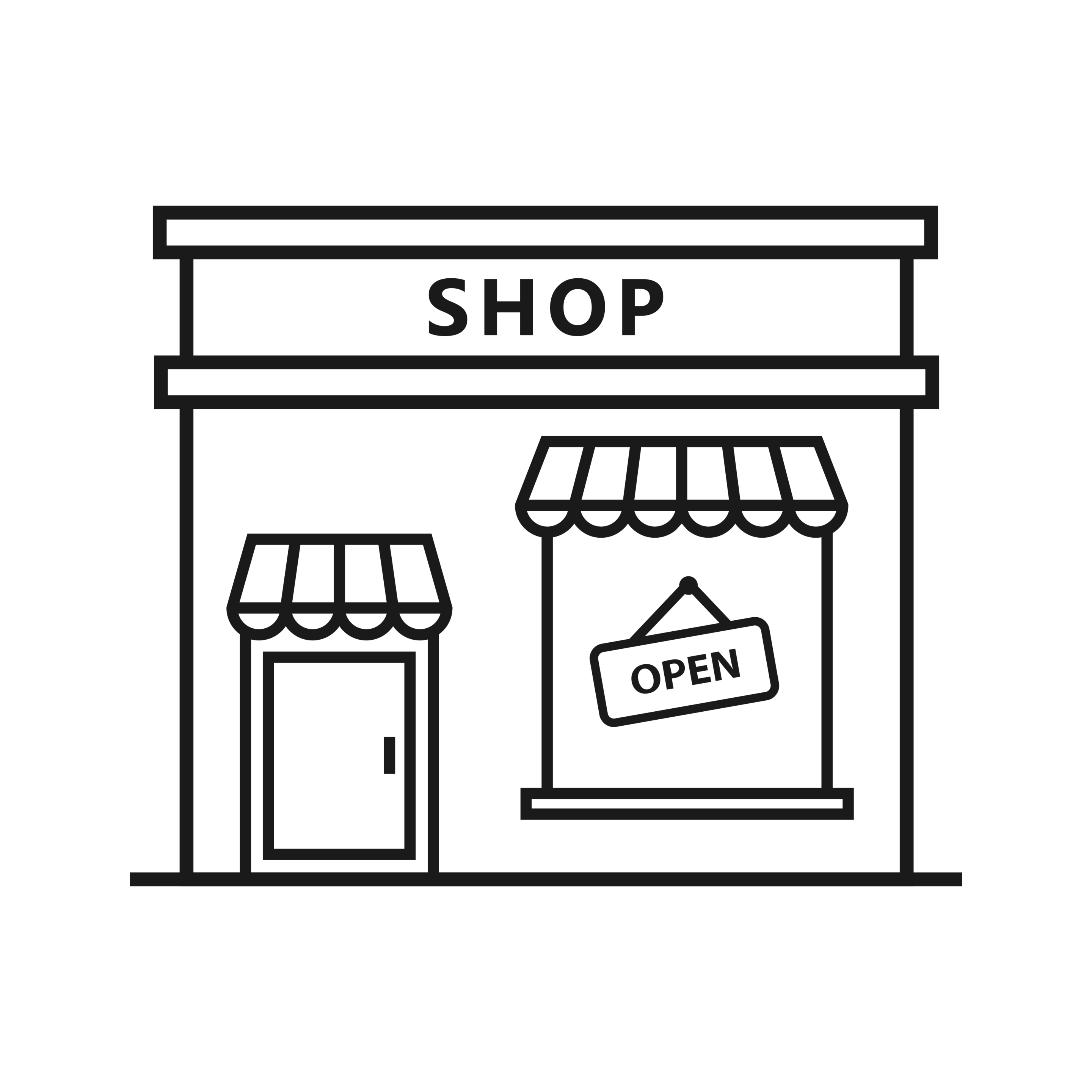 Image icon of a retail business shop for our servicing all business types description below.